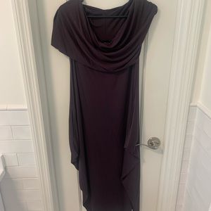 NWT- Comfy USA Sleeveless Drape Neck Long Dress